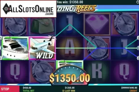 Win screen 3. Speeding Reels from Slot Factory