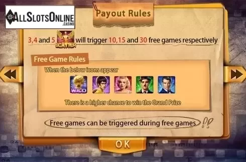 Paytable . Star Generation from Dream Tech