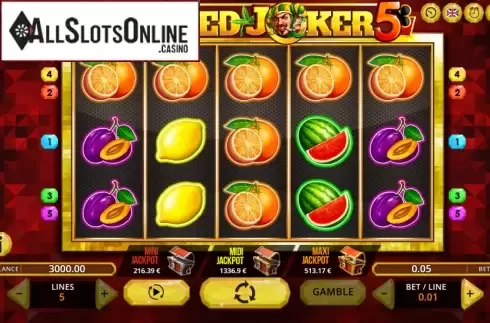 Reel Screen. Stoned Joker 5 from Fugaso
