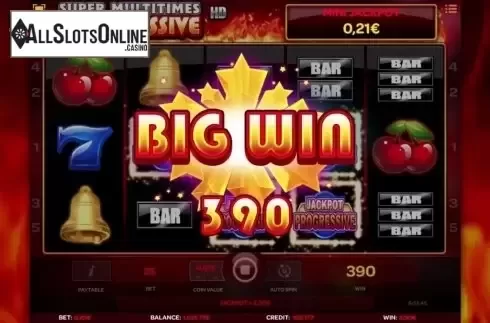 Screen 5. Super Multitimes Progressive HD from iSoftBet