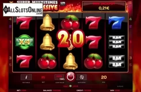 Screen 1. Super Multitimes Progressive HD from iSoftBet