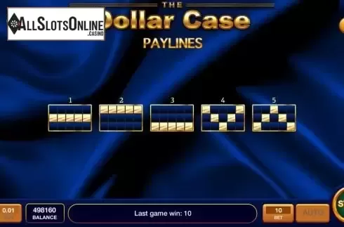 Paylines screen
