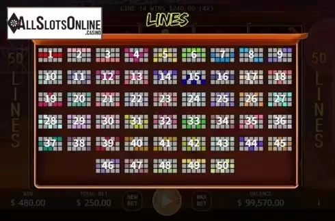 Paylines. The Grandmaster from KA Gaming