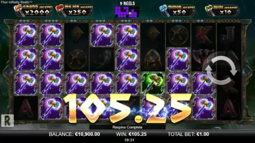 Thor Infinity Reels slot screenshot 5
