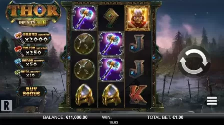 Thor Infinity Reels slot screenshot 1