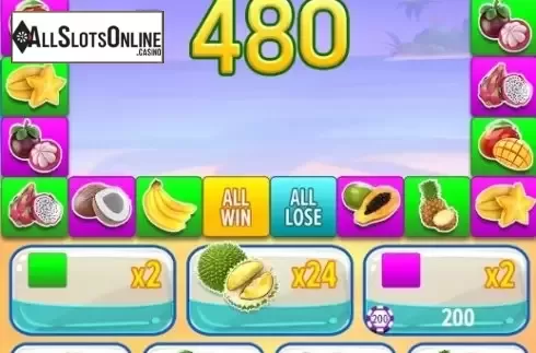 Win Screen 2. Tropical Fruitsie from Aspect Gaming