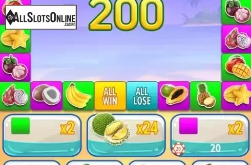Win Screen 3. Tropical Fruitsie from Aspect Gaming