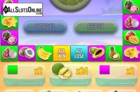 Reel Screen. Tropical Fruitsie from Aspect Gaming
