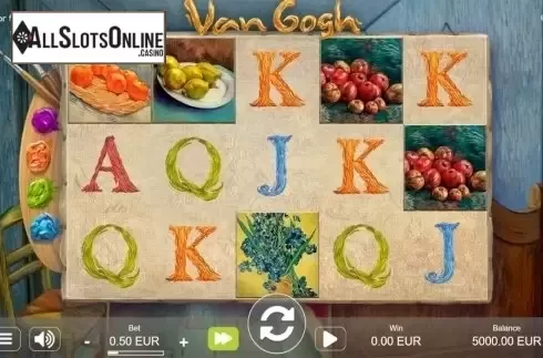 Reels screen. Van Gogh from Sthlm Gaming