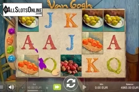 Paint collecting screen. Van Gogh from Sthlm Gaming