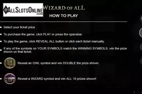 Bonus screen
