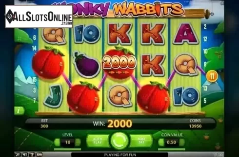 Screen4. Wonky Wabbits from NetEnt