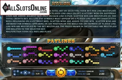 Paylines. Yggdrasil from EAgaming