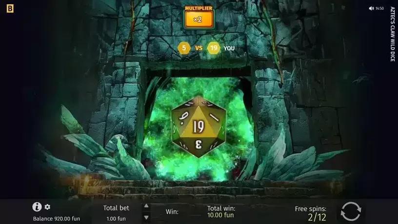 Aztec's Claw Wild Dice slot screenshot 5