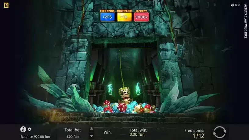 Aztec's Claw Wild Dice slot screenshot 4