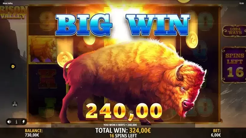 Bison Valley slot screenshot 6