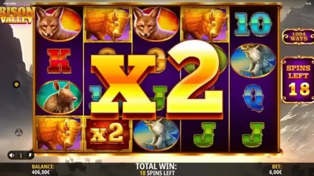 Bison Valley slot screenshot 5