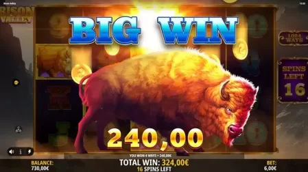 Bison Valley slot screenshot 6
