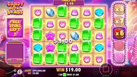 Candy Blitz Bombs slot screenshot 4