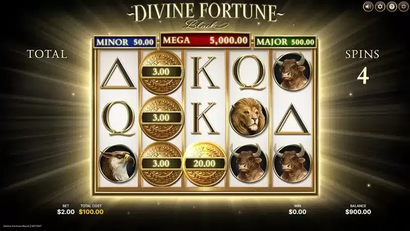Divine Fortune Black slot screenshot 4