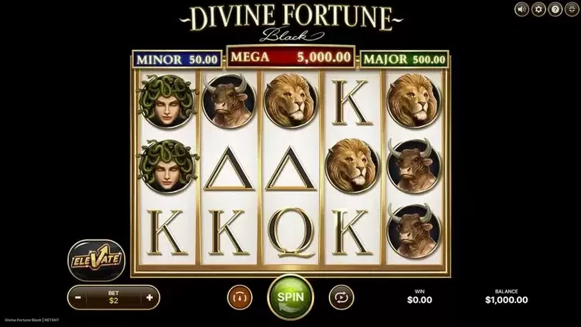 Divine Fortune Black slot screenshot 1