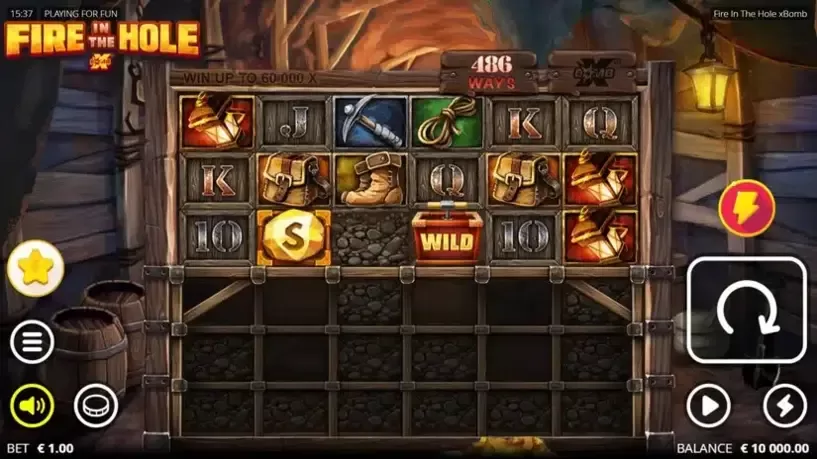 Fire in the Hole slot screenshot 