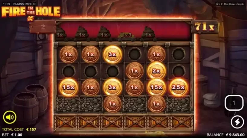 Fire in the Hole slot screenshot 