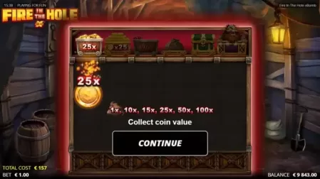Fire in the Hole slot screenshot 3