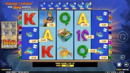 Fishin Frenzy The Big Match slot screenshot 5