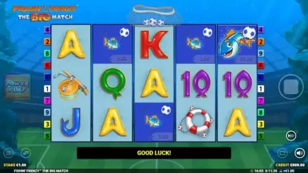 Fishin Frenzy The Big Match slot screenshot 1