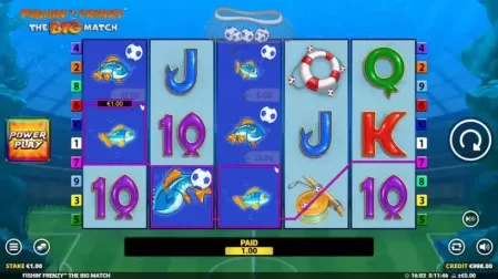 Fishin Frenzy The Big Match slot screenshot 2