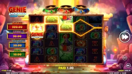 Genie Jackpots Combo Frenzy slot screenshot 2