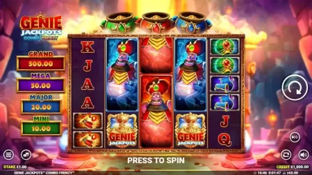 Genie Jackpots Combo Frenzy slot screenshot 1
