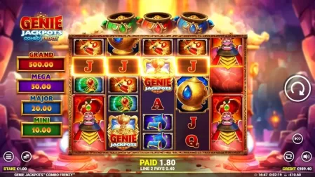 Genie Jackpots Combo Frenzy slot screenshot 3