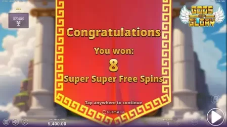 Gods of Glory slot screenshot 2
