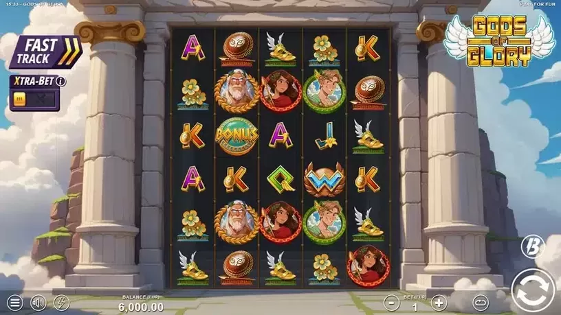 Gods of Glory slot screenshot 