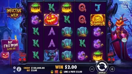Infective Wild slot screenshot 2