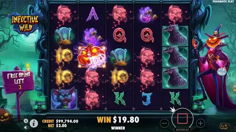 Infective Wild slot screenshot 4