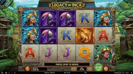 Legacy of Inca slot screenshot 1