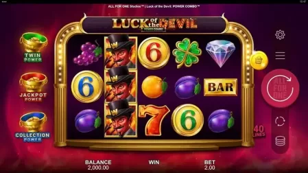 Luck of the Devil POWER COMBO slot screenshot 1