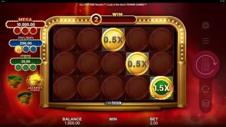 Luck of the Devil POWER COMBO slot screenshot 3