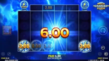 Mega Charged Cash slot screenshot 4