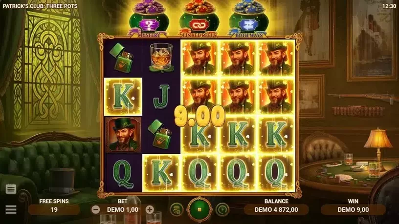 Patrick's Club: Three Pots slot screenshot 4