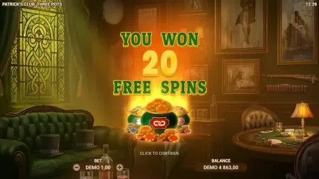 Patrick’s Club: Three Pots slot screenshot 3