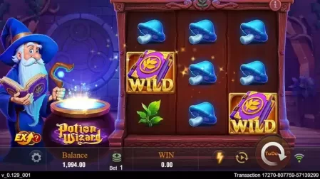 Potion Wizard slot screenshot 2