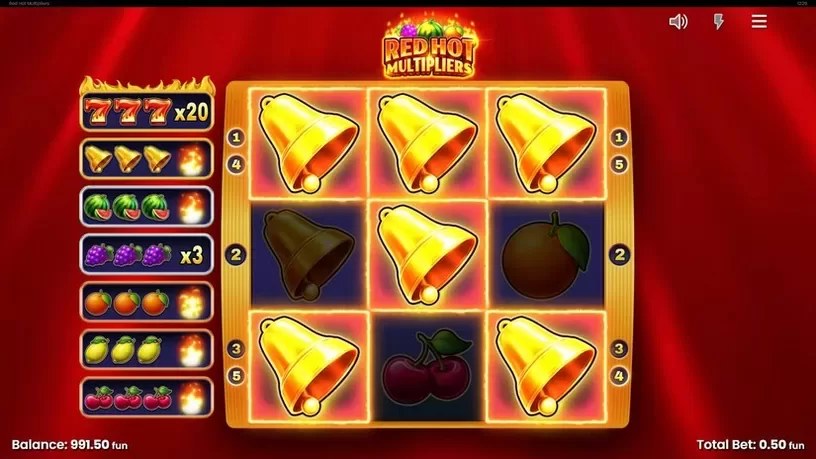 Red Hot Multipliers slot screenshot 4