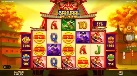 Rising Samurai Hold & Win slot screenshot 4