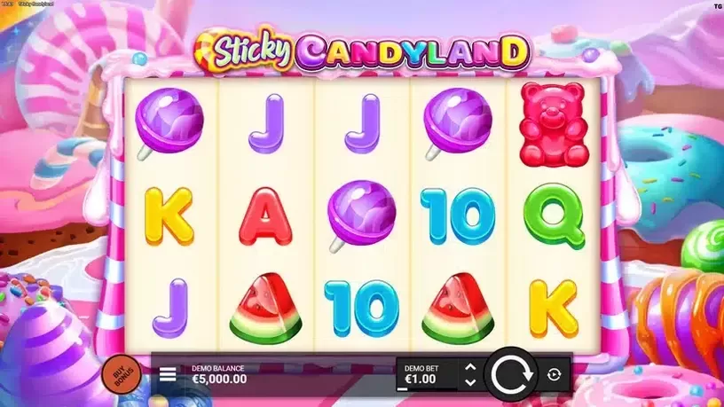 Sticky Candyland slot screenshot 1