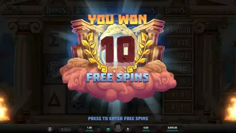 Titan Strike slot screenshot 3