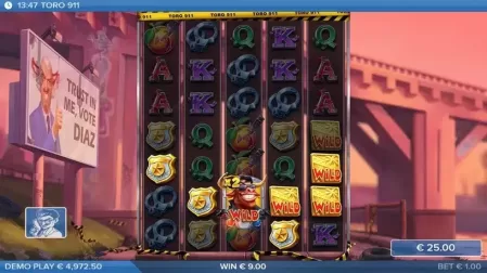 Toro 911 slot screenshot 3